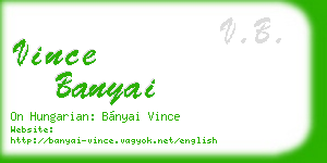 vince banyai business card